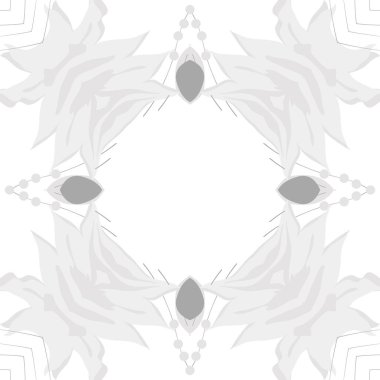 Çiçek motifli dairesel dikişsiz desen, fotokopi alanı