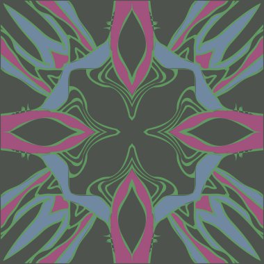 Çizgilerle dairesel dikişsiz desen, vektör