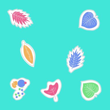 Renkli motif çiçek dikişsiz desen