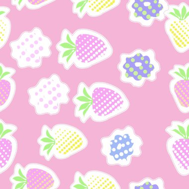 Soyut basit meyvelerin kusursuz deseni