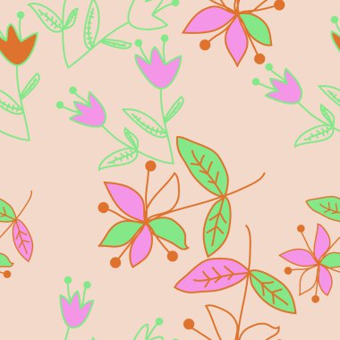 sanatsal soyut dikişsiz desen, vektör illüstrasyon