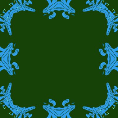 Çiçek motifi dairesel dikişsiz desen, sadece vektör illüstrasyon  