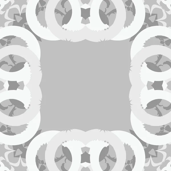 Kreisförmiges Nahtloses Muster Abstrakter Motive Mit Kopierraum — Stockvektor