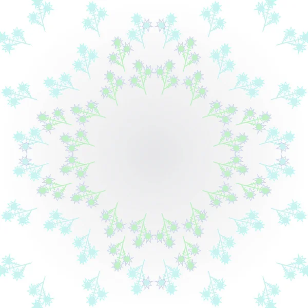 Motif Circulaire Sans Couture Avec Motif Floral Espace Copie — Image vectorielle