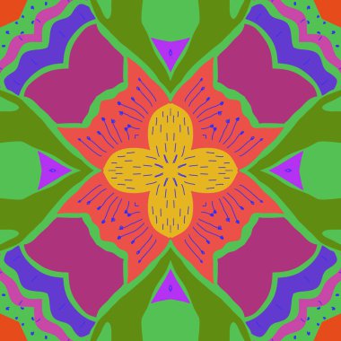 sanatsal soyut dikişsiz desen, vektör illüstrasyon