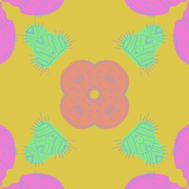 sanatsal soyut dikişsiz desen, vektör illüstrasyon