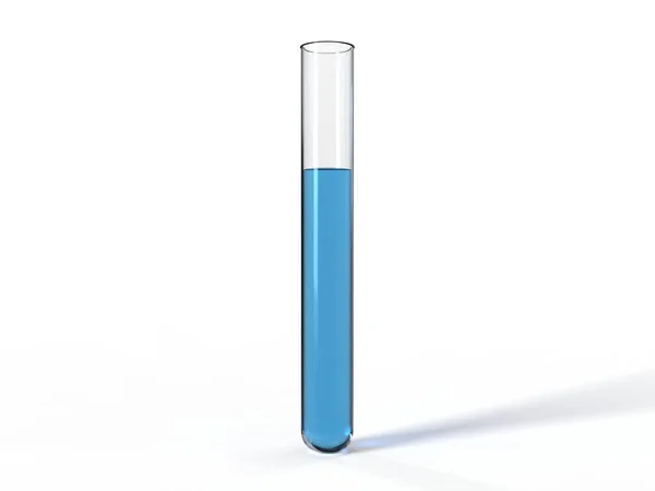 바탕에 파란색 액체와 플라스 일러스트 — 스톡 사진