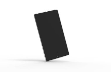 Soyut smartphone mockup gölgeler beyaz zemin üzerine. 3D render