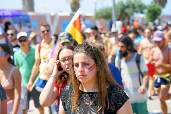 Tel Aviv Izrael Czerwca 2018 Roczne Parady Lgbt Gay Lesbijki — Zdjęcie stockowe