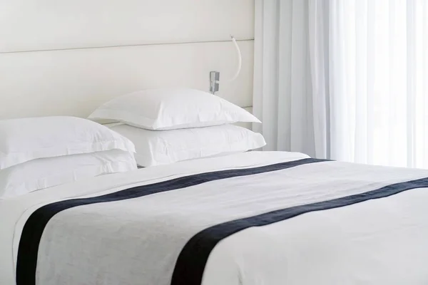 Moderne Schlafzimmereinrichtung Hotel — Stockfoto