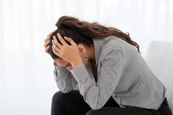 Lonely Young Woman She Depressed Separated Problems Her Personal Life — Stock Photo, Image