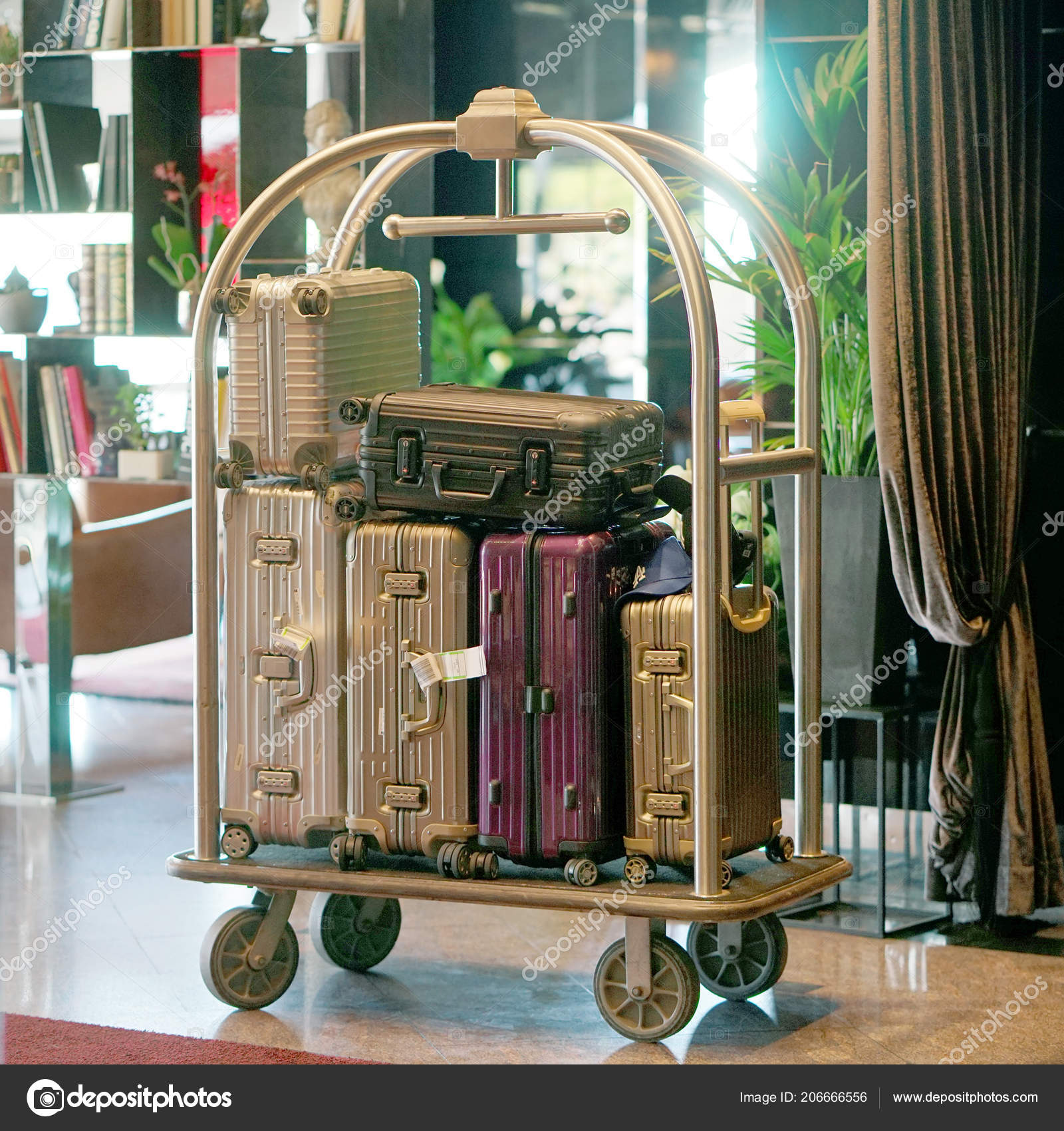 luggage hotel trolley