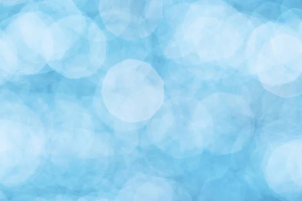 Abstract Blue Bokeh Achtergrond Blauwe Achtergrond Van Kerstmis Lights — Stockfoto