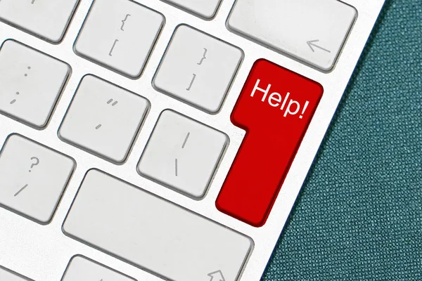 Tastatur Mit Worthilfe Computer Notebook Tastatur Mit Hilfe Taste Helfen — Stockfoto