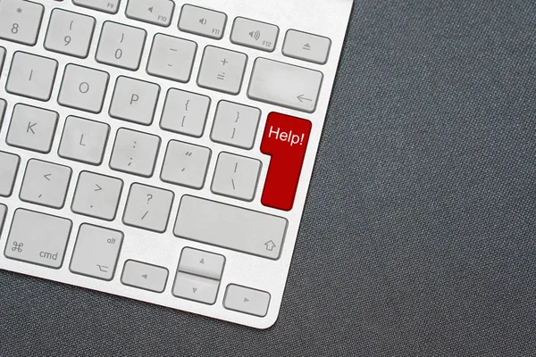 Tastatur Mit Worthilfe Computer Notebook Tastatur Mit Hilfe Taste Helfen — Stockfoto