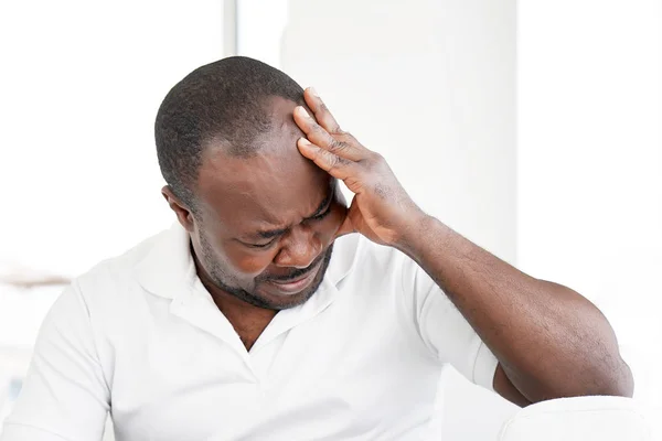 African man in grief — Stock Photo, Image