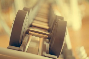 Halter salonunda satırlarının yakın çekim