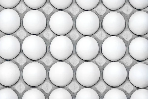 Vassoio di uova di pollo. Vista dall'alto — Foto Stock