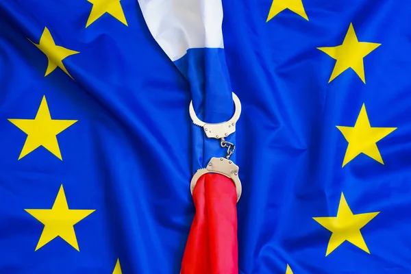 Europese Unie. Het concept van sancties voor Rusland — Stockfoto