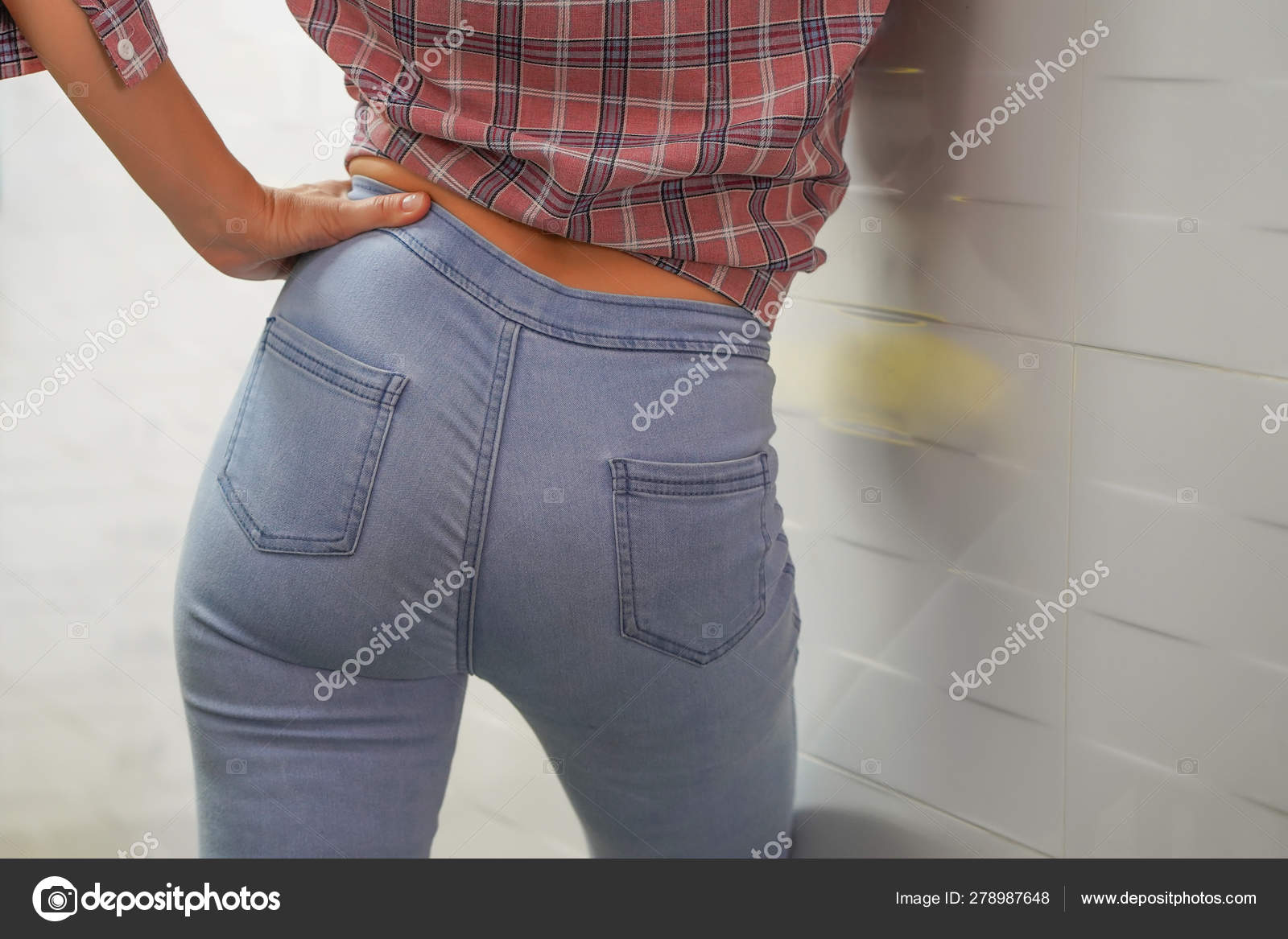 tight female jeans