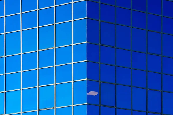 Building blue window close up .Texture . — стоковое фото