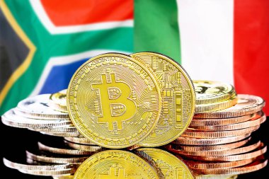 Güney Afrika ve İtalya 'daki Bitcoins bayrağı