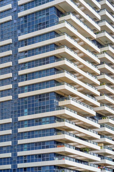 Moderne Bürohochhäuser Vor Blauem Himmel Hochhaus Moderne Städtische Architektur Häuser — Stockfoto