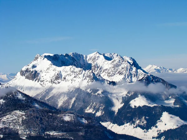 Wunderschönes Winterpanorama Des Zahmen Kaisers Österreich Tirol — Stockfoto