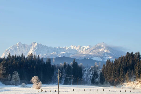 Panorama Des Wilden Kaisers Mit Blick Aus Dem Kössnitztal Tirol — Stockfoto