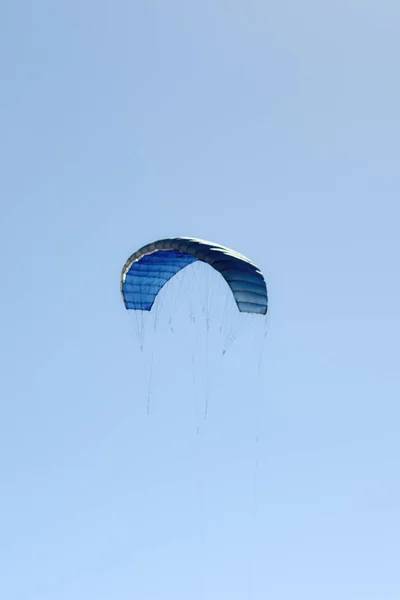 風の中の青い灰色の凧 — ストック写真