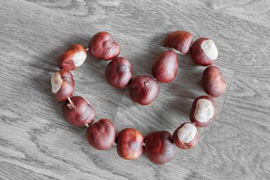 chestnut love heart