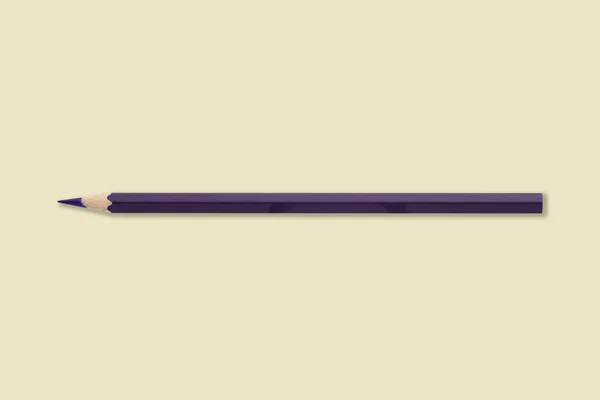 白色背景上的紫色铅笔 — 图库照片