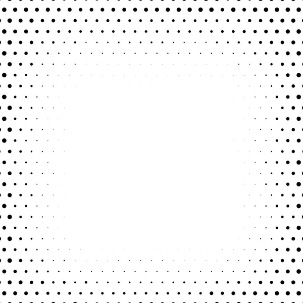 Halftone radial dots background in modern style on white background. — Stock Vector