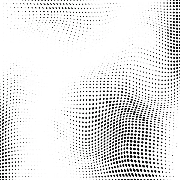 Fondo vectorial abstracto de medio tono en blanco y negro. Efecto grunge patrón punteado. Gráfico vectorial para diseños de negocios web . — Vector de stock