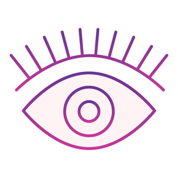 Cils icône plate. Icônes violettes dans un style plat tendance. Design de style Beauty gradient, conçu pour le web et l'application. Eps 10 . — Image vectorielle