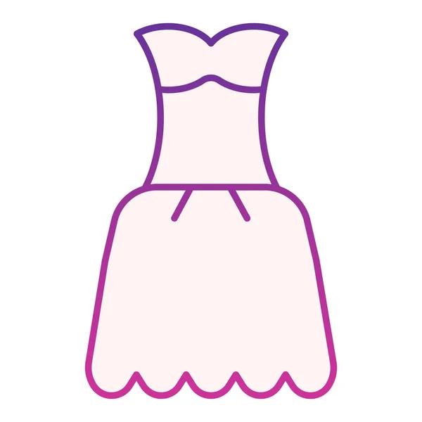 Kleiden Sie flache Symbol. Kleid lila Symbole im trendigen flachen Stil. Frau Kleidung Gradienten Stil-Design, für Web und App konzipiert. Eps 10. — Stockvektor
