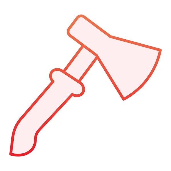 Ax platt ikon. Blade röda ikoner i trendig platt stil. Axel lutning stil design, utformad för webb och app. Eps 10. — Stock vektor