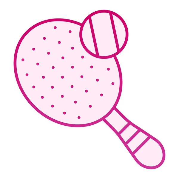 Ícone plano de tênis. Jogando raquete ícones rosa em estilo moderno plana. Design de estilo gradiente de equipamentos esportivos, projetado para web e app. Eps 10 . — Vetor de Stock