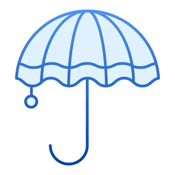 Regenschirm flach Symbol. Regenschutz-blaue Symbole im trendigen flachen Stil. Design des meteorologischen Gefälles, entworfen für Web und App. Eps 10. — Stockvektor