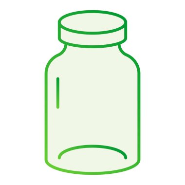 Kavanoz düz simge. Düz moda cam simgeler var. Ot gradyanı tasarımı, web ve uygulama için tasarlandı. Eps 10.