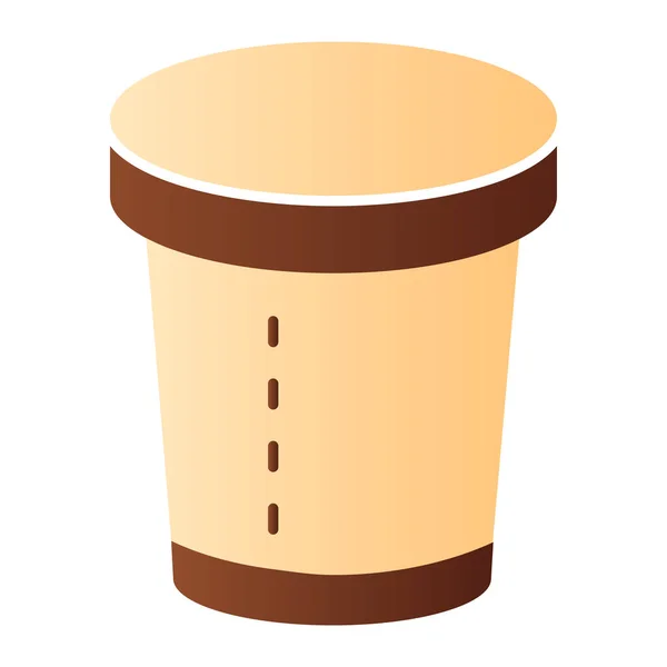 Coffee cup flat icon. Disposable cup color icons in trendy flat style. Paper cup gradient style design, designed for web and app. Eps 10. — Stock Vector
