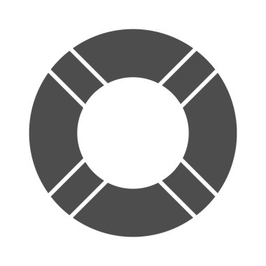 Lifebuoy katı ikonu, yaz konsepti, beyaz arka planda Lifesaver tabelası, mobil konsept ve web tasarımı için yaşam kurtaran yüzük simgesi. Vektör grafikleri.