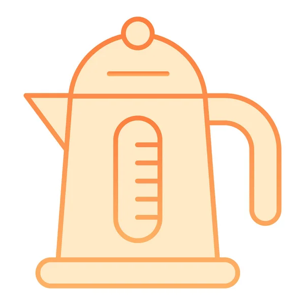 Hervidor eléctrico icono plano. Iconos de color naranja doméstico en estilo plano de moda. Diseño de estilo degradado de tetera, diseñado para web y aplicación. Eps 10 . — Vector de stock