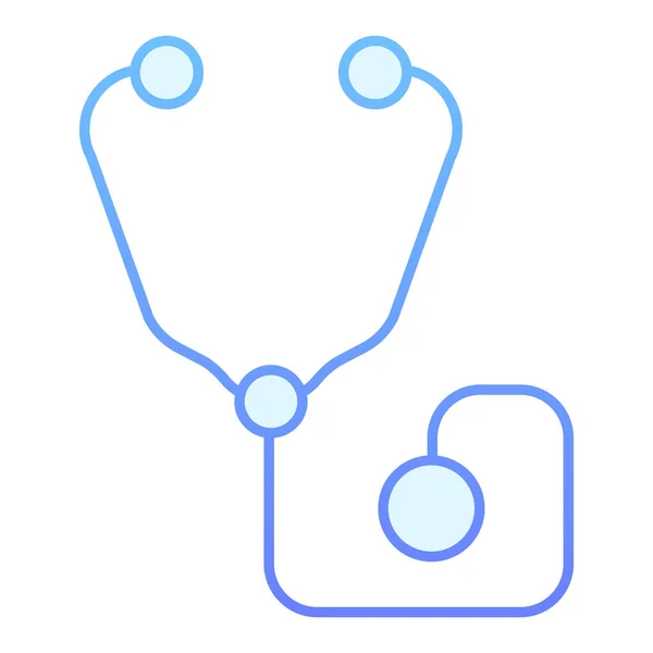 Phonendoscoop plat pictogram. Medische apparatuur blauwe pictogrammen in trendy platte stijl. Stethoscoop gradiënt stijl ontwerp, ontworpen voor web en app. Eps 10. — Stockvector