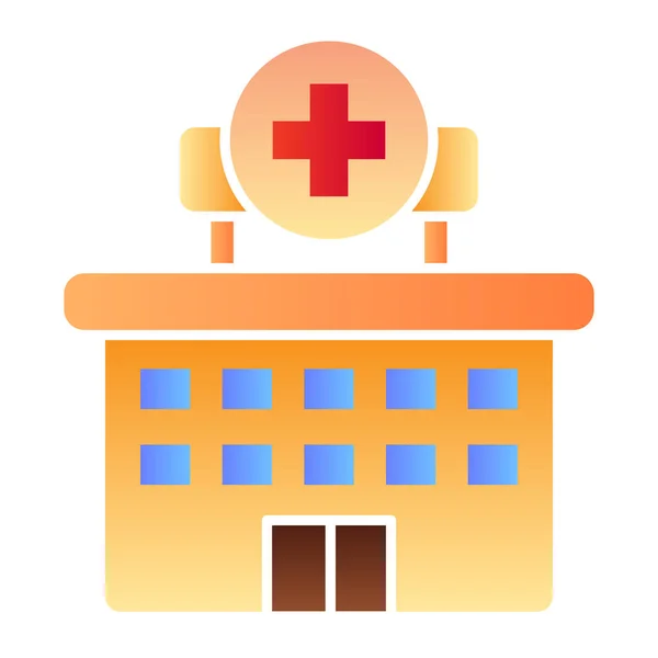 Hospital flat icon. Clinic color icons in trendy flat style. Building gradient style design, designed for web and app. Eps 10. — Stock Vector