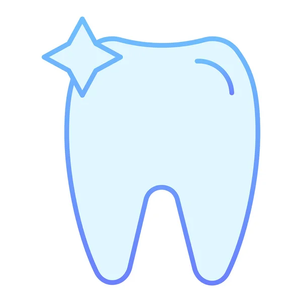 Icona del dente piatto. Icone blu Dent in stile piatto alla moda. Design in stile gradiente odontoiatrico, progettato per web e app. Eps 10 . — Vettoriale Stock