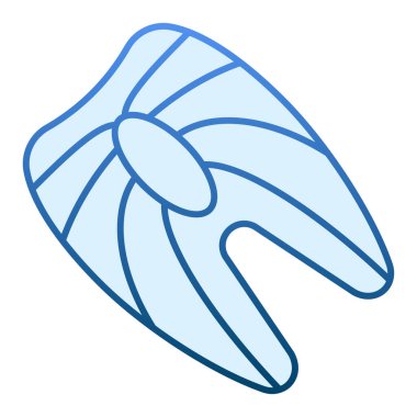 Kırmızı balık bifteği ikonu. Düz moda balık eti ikonları. Balık filetosu gradyan tasarımı, ağ ve uygulama için tasarlanmış. Eps 10.