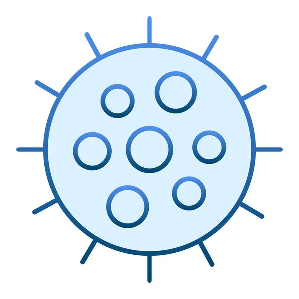 Плоская икона Планктона. Клам синий в трикотажном плоском стиле. Дизайн в стиле Крилла Мбаппе, предназначенный для веб-сайтов и приложений. Eps 10 . — стоковый вектор