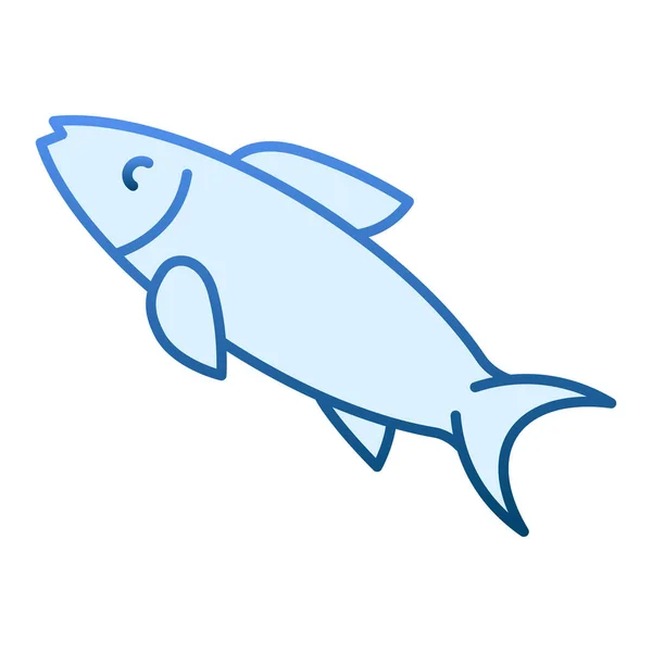 Icono plano de pez arenque. Comida acuática iconos azules en estilo plano de moda. Diseño de estilo degradado de mariscos, diseñado para web y aplicación. Eps 10 . — Archivo Imágenes Vectoriales