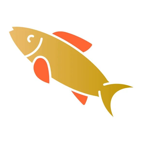 Icono plano de pez arenque. Iconos de color de alimentos acuáticos en estilo plano de moda. Diseño de estilo degradado de mariscos, diseñado para web y aplicación. Eps 10 . — Vector de stock